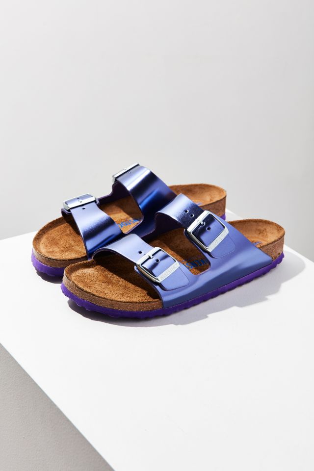 Birkenstock Metallic Arizona Soft Footbed Slide #4