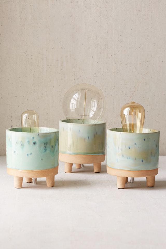 Footed Ceramic Lamp Base #1