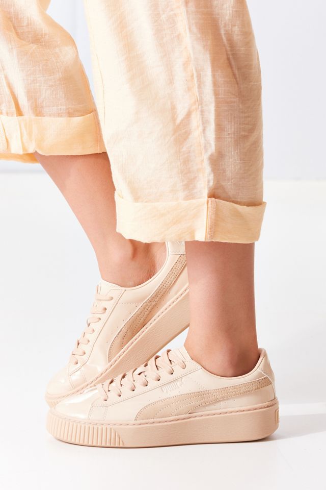 Puma Basket Patent Leather Platform Sneaker #2