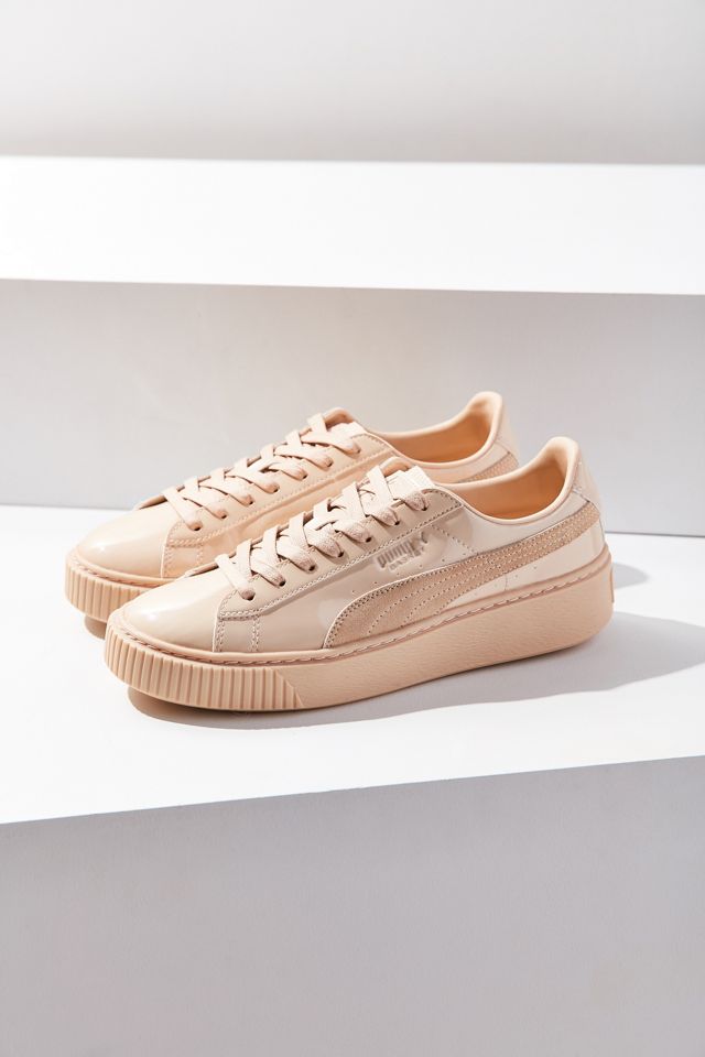Puma Basket Patent Leather Platform Sneaker #3