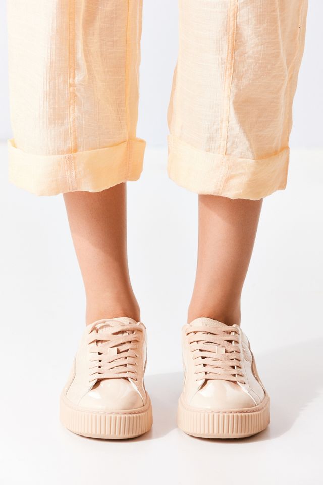 Puma Basket Patent Leather Platform Sneaker #4