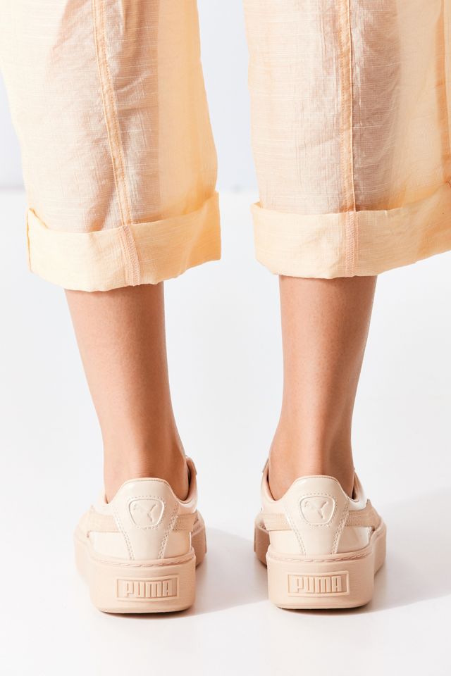 Puma Basket Patent Leather Platform Sneaker #5
