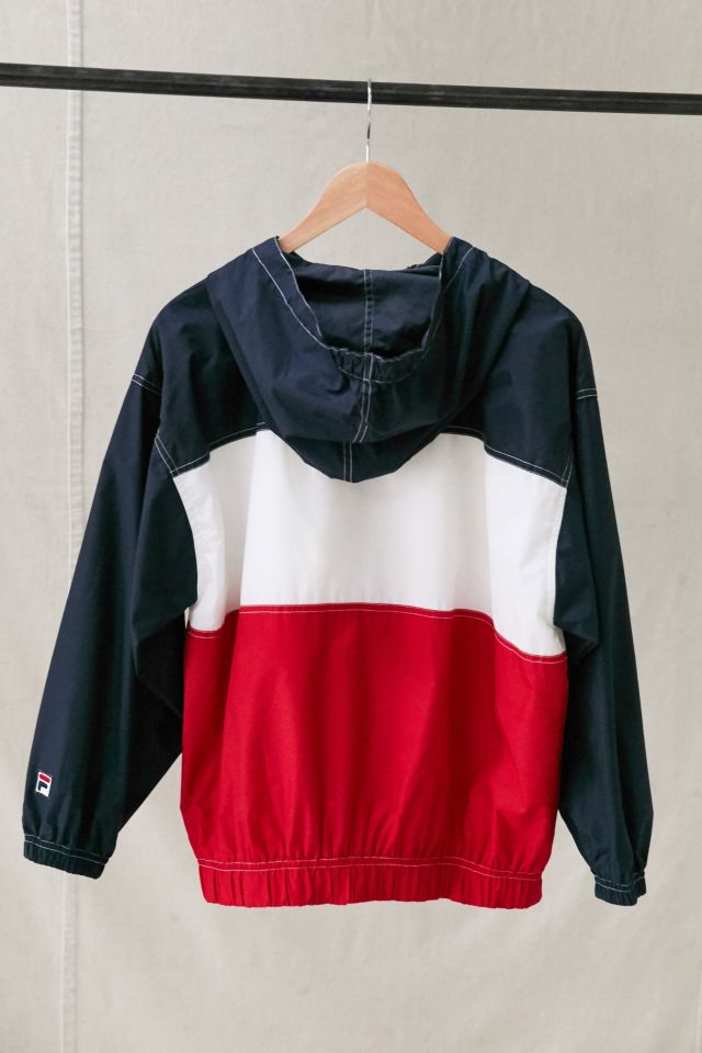 Vintage Fila Red White + Blue Windbreaker Jacket #1