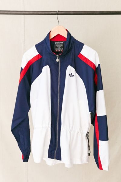 Adidas red blue white jacket best sale