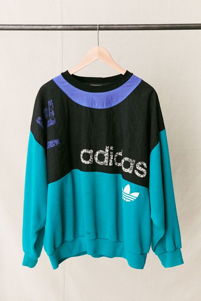 opskrift købmand Gætte Vintage adidas Special Turquoise Pullover Sweatshirt | Urban Outfitters