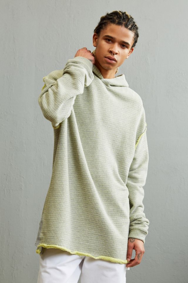 UO Waffle Hoodie Sweatshirt Urban Outfitters