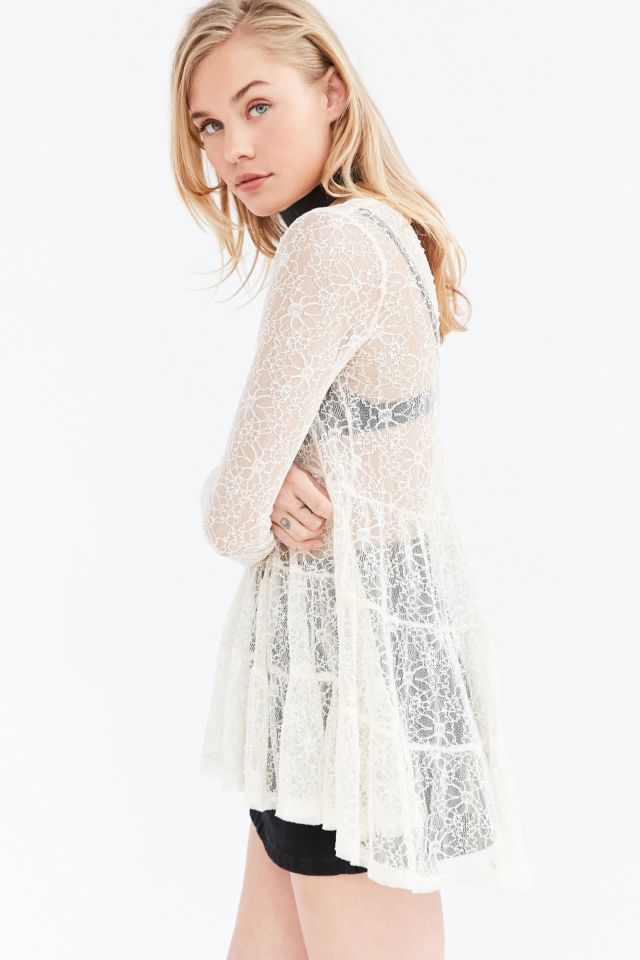 Ecote Lace Tiered Trapeze Top #5