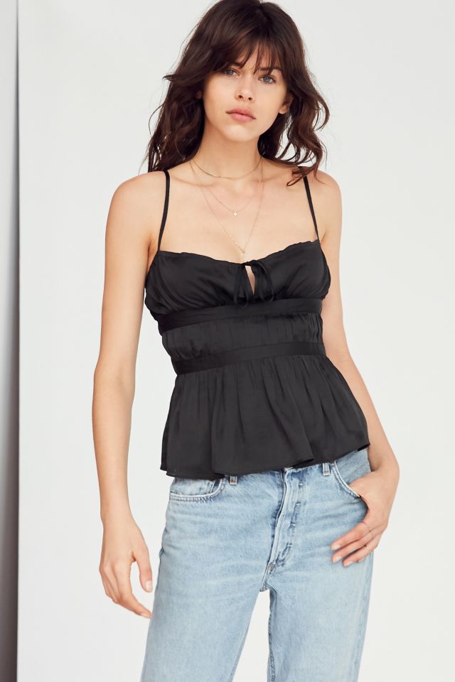 Kimchi Blue Natalia Satin Babydoll Tank Top #4