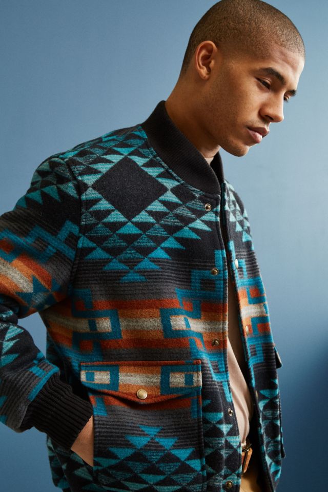 Pendleton wool 2025 bomber jacket