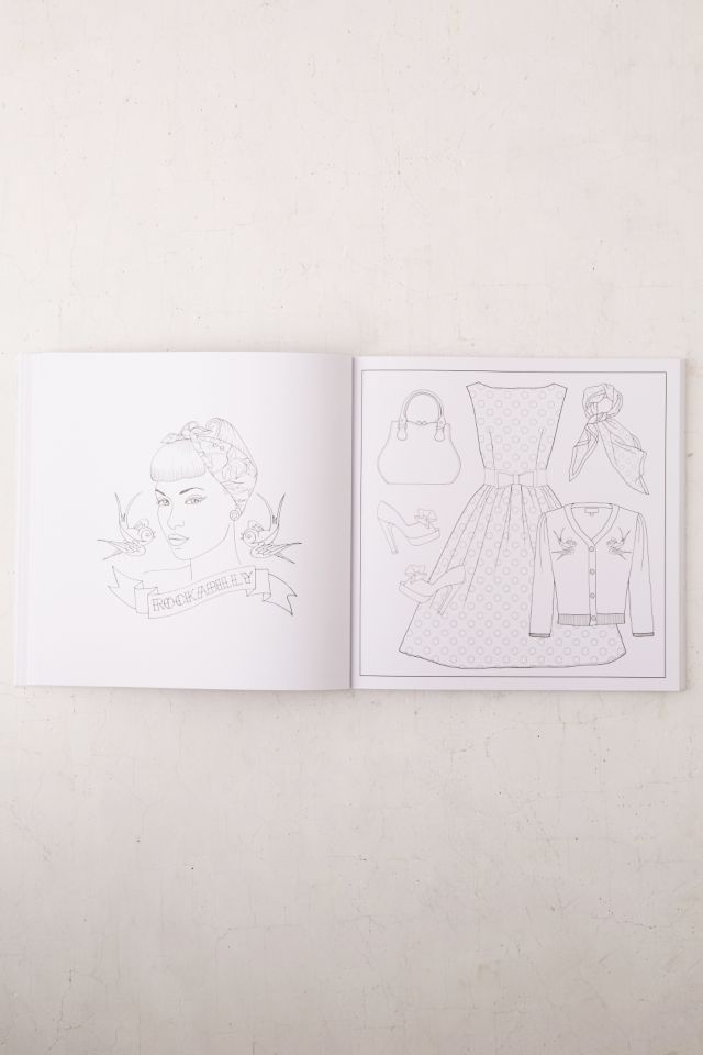 #OOTD: Fashion Flat Lay Coloring Book By Laura Hickman #4