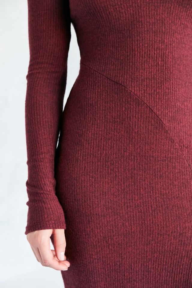 Silence + Noise Cozy Mock Neck Midi Dress #2