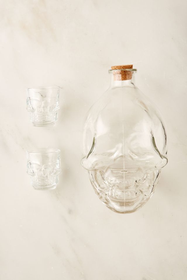 Skull Decanter + Shot Glasses Set #1