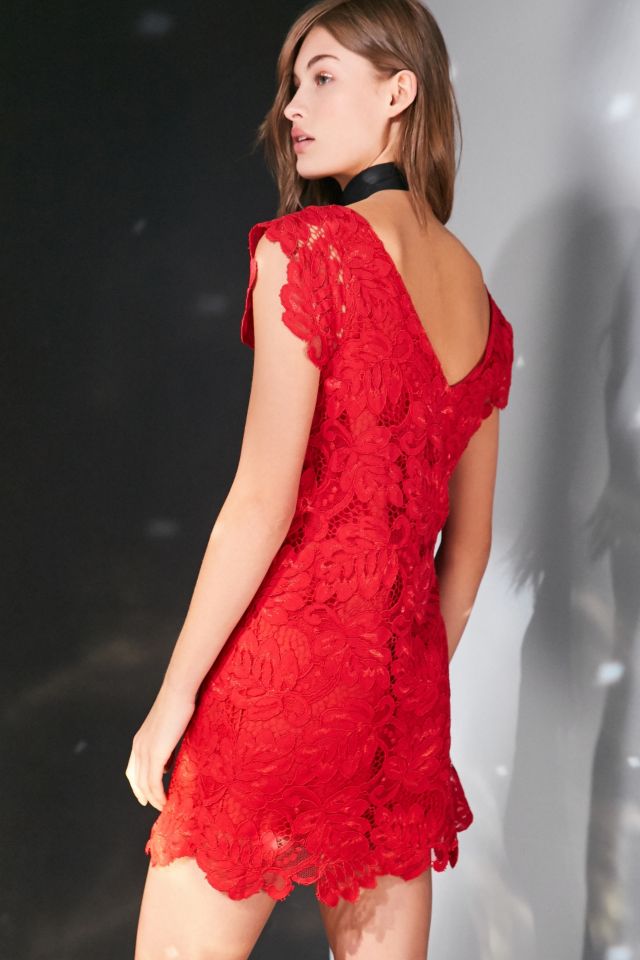 Minirobe à motifs floraux et dentelle Jacqueline de BB Dakota #3