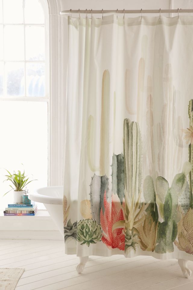 Cactus Landscape Shower Curtain