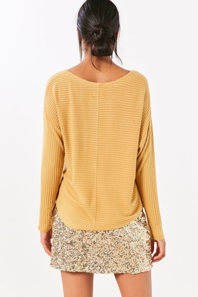 Silence + Noise Hiro Ribbed Dolman Shirt #3