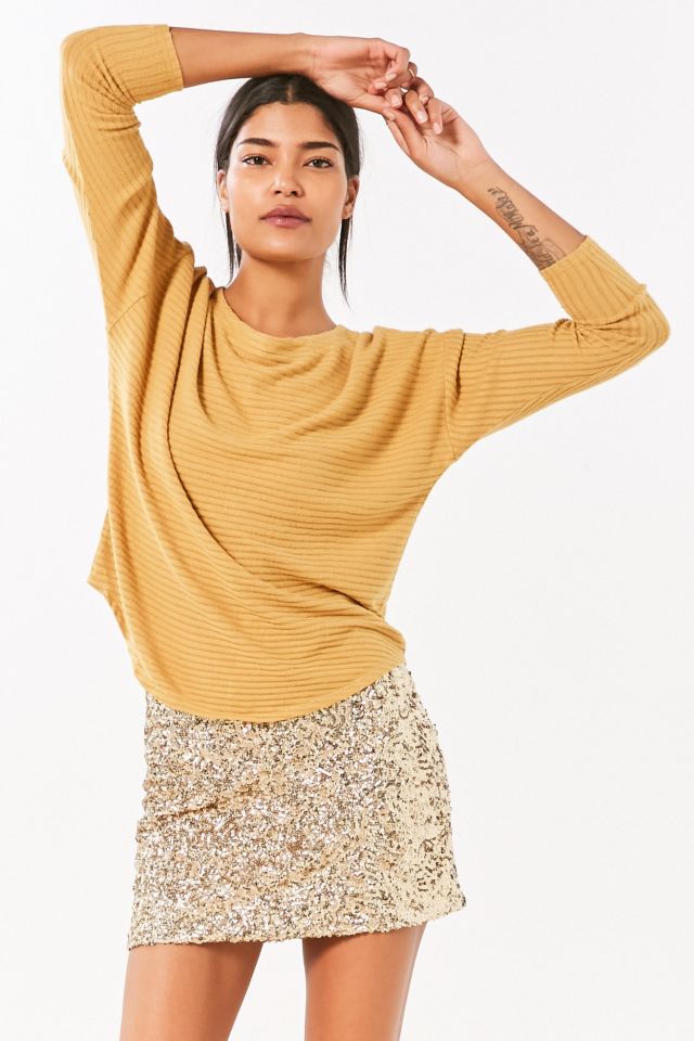 Silence + Noise Hiro Ribbed Dolman Shirt #4