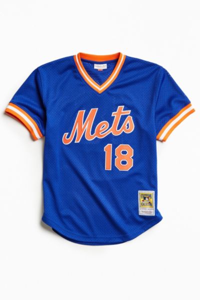MITCHELL & NESS Green New York Mets #18 Strawberry BATTING