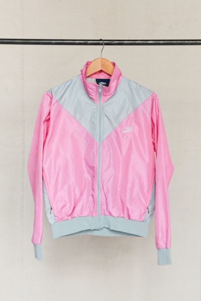 Pink nike best sale windbreaker jacket