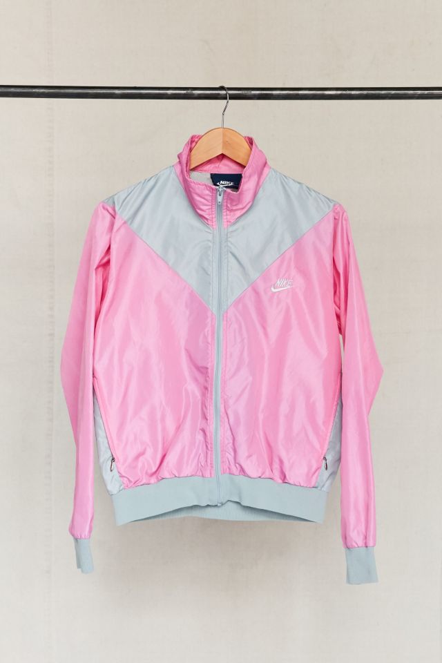 Pink and grey cheap nike windbreaker