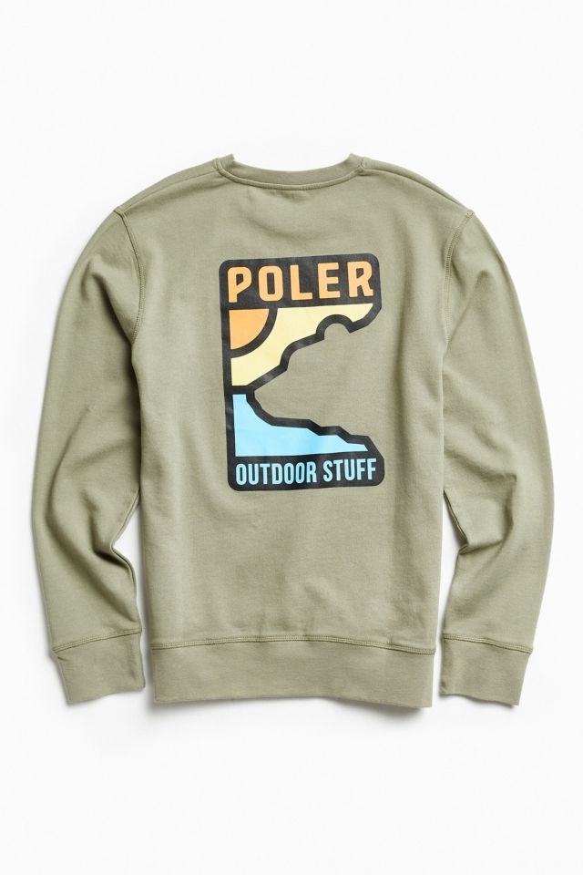 Poler Geo Bear Crew Neck Sweatshirt