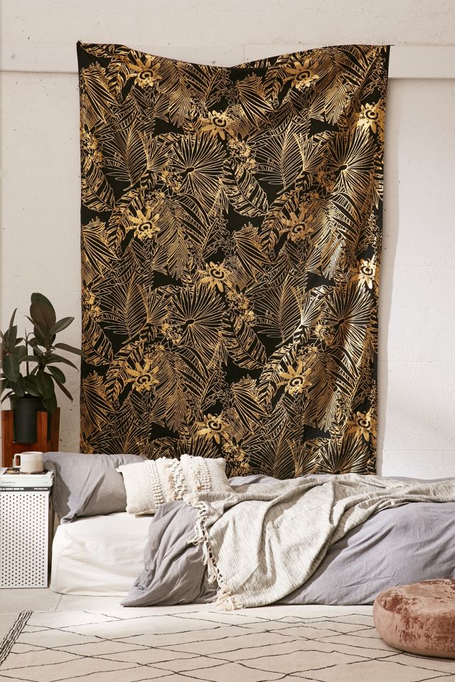 Foil Palms Tapestry Urban Outfitters