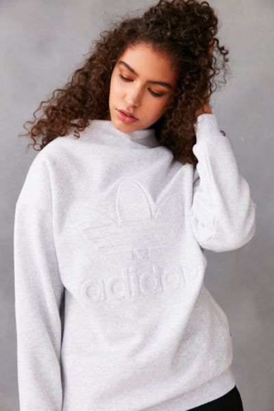 Adidas mock outlet neck sweatshirt womens