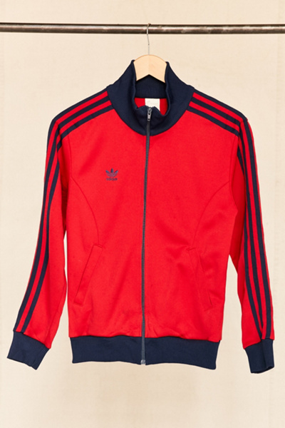 Vintage adidas Red/Navy Track Jacket | Urban Outfitters