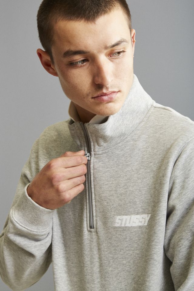 Sweatshirt à col cheminée avec panneau en nylon Stussy #3
