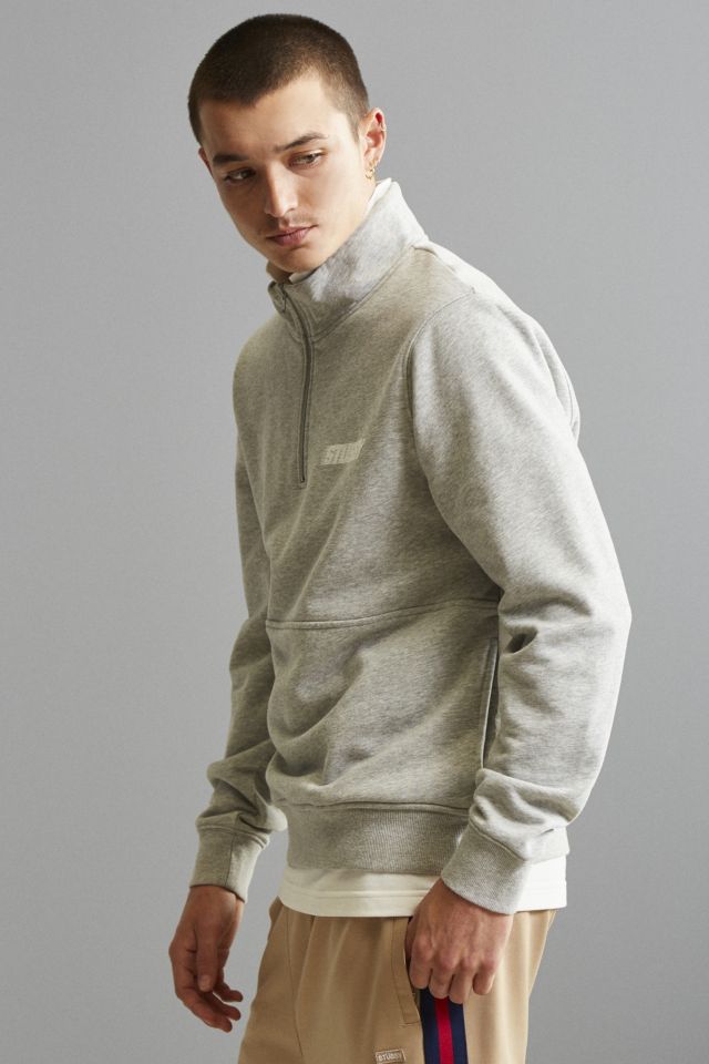 Sweatshirt à col cheminée avec panneau en nylon Stussy #4