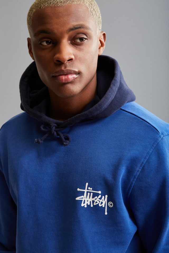 Two tone stussy hoodie sale