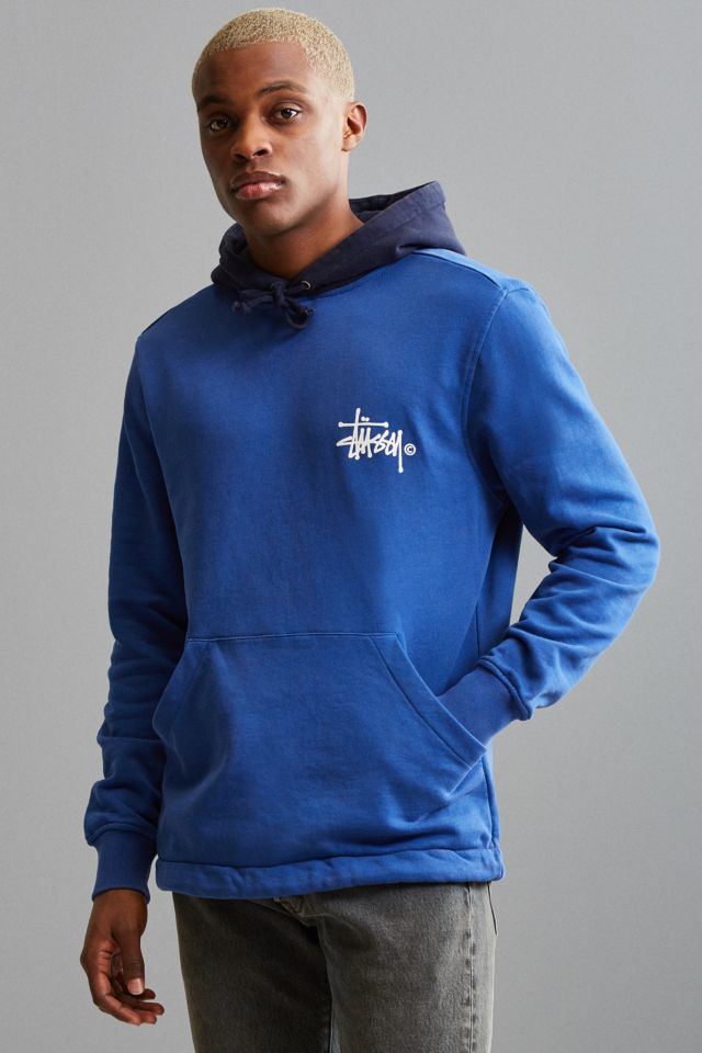 Stussy 2 hot sale tone hoodie