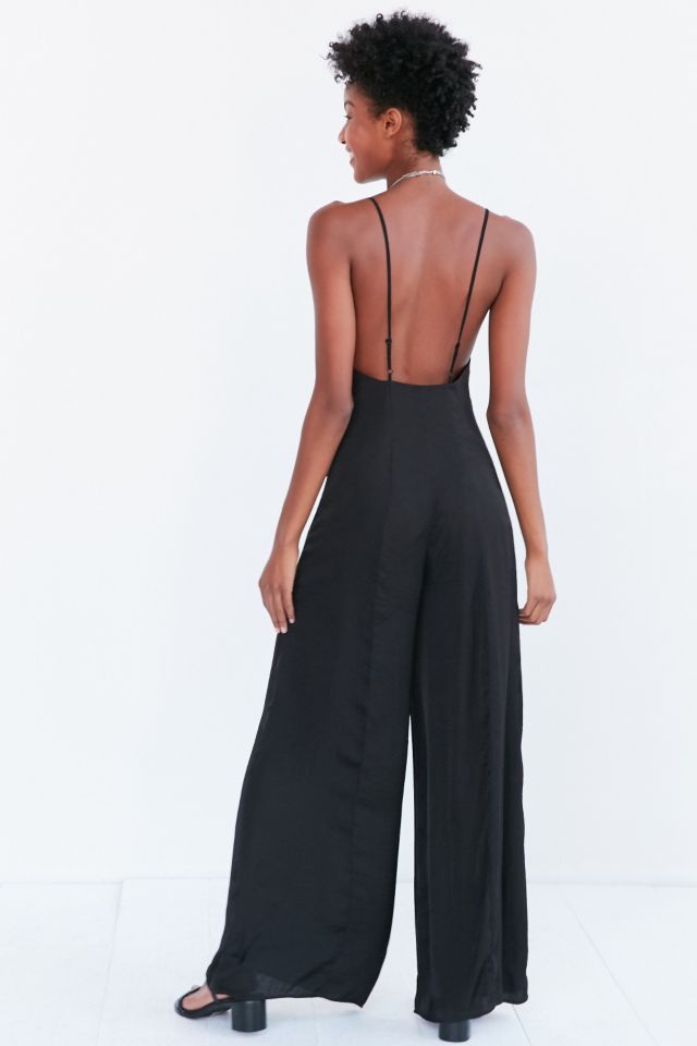 Silence + Noise Kali Satin Wide-Leg Jumpsuit #1