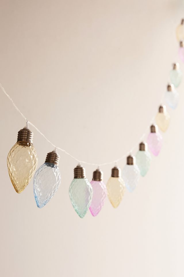 Battery Powered Pastel Bulb String Lights | Urban Outfitters