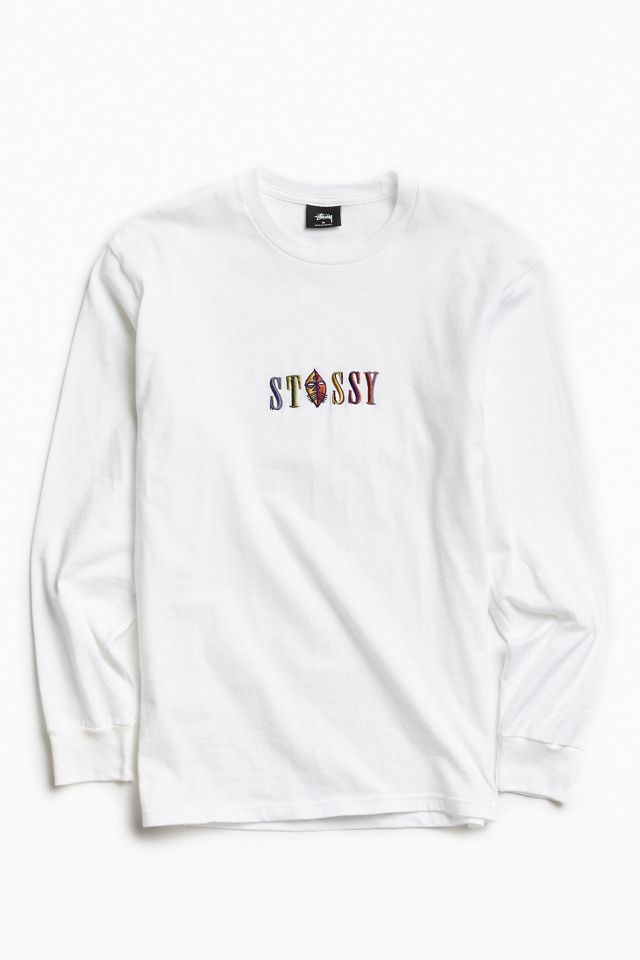 Stussy Embroidered Mask Long Sleeve Tee | Urban Outfitters