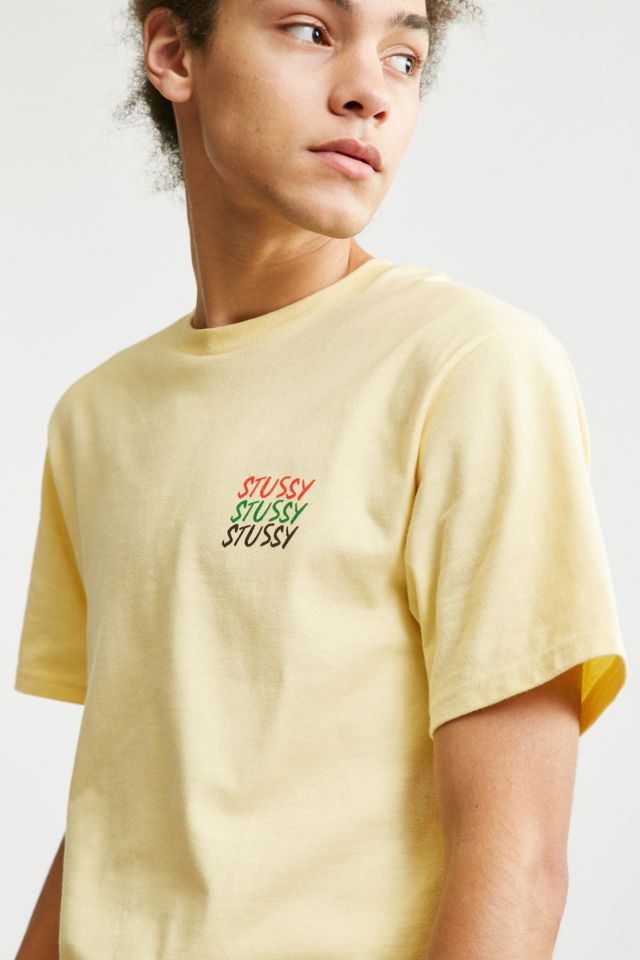 T shirt stussy discount jaune