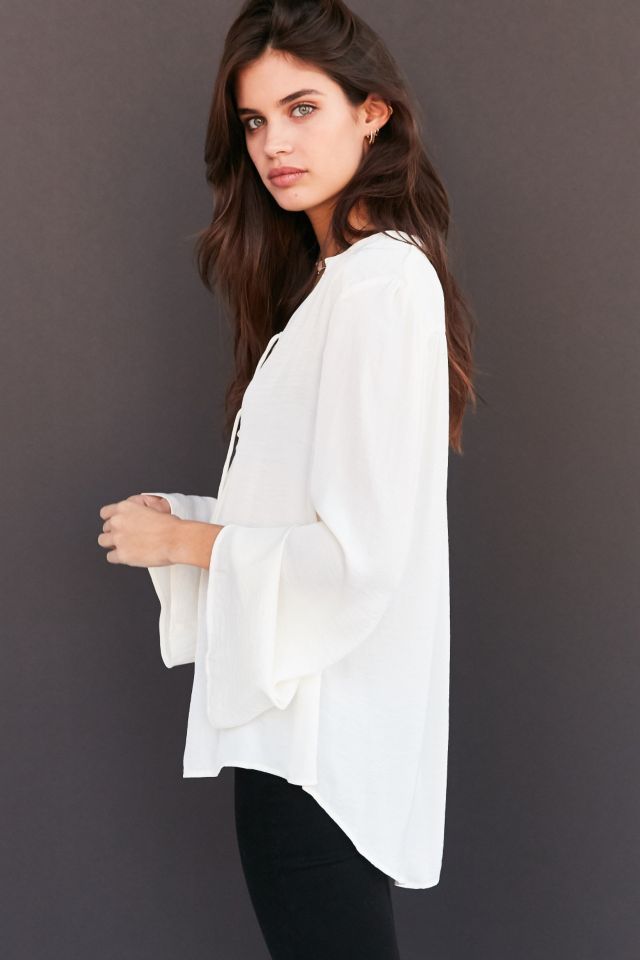 Kimchi Blue Brianna Lace-Up Blouse #5
