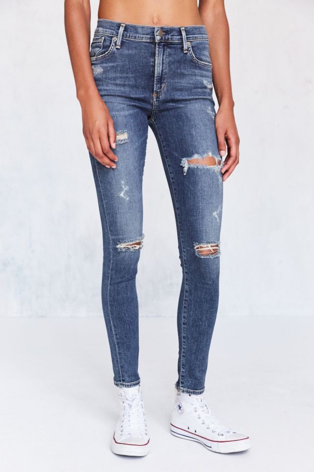 AGOLDE Sophie High Rise Distressed Skinny Jean Kansas City