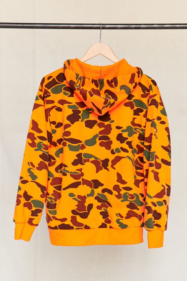 Vintage Orange Camo Sweatshirt Urban Outfitters