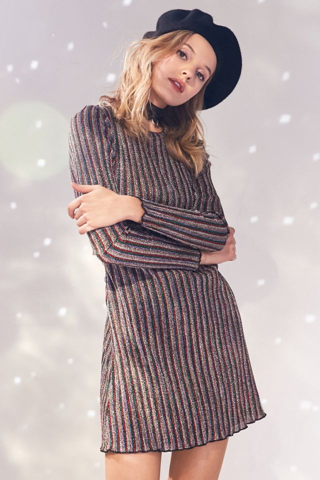 Minirobe à rayures scintillante Melody Kimchi Blue #5