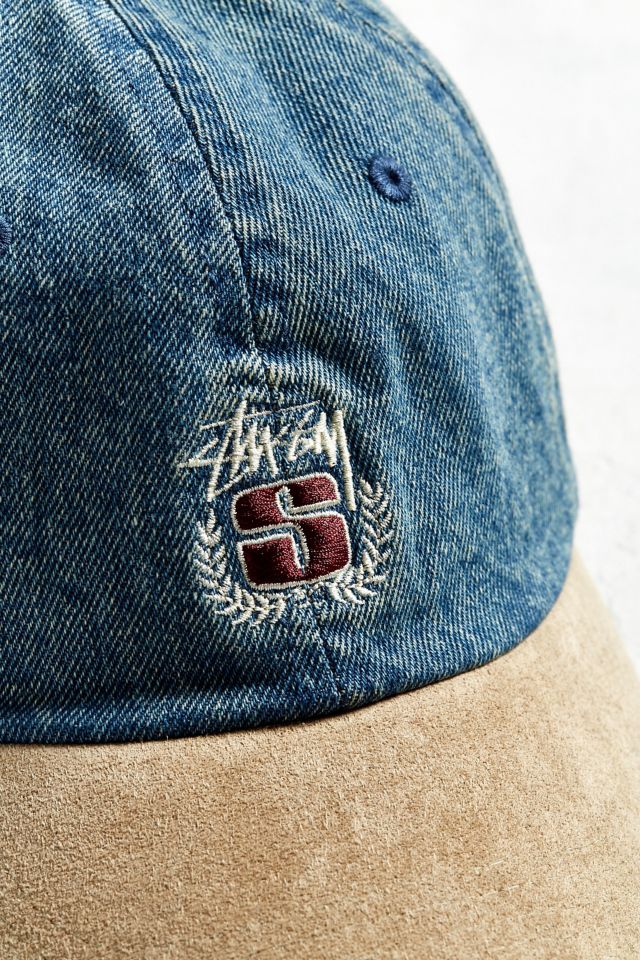 Stussy Denim Suede Crest Hat