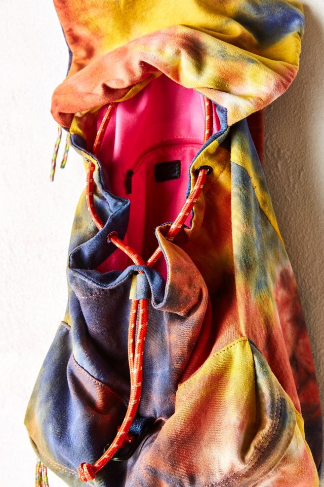 Tie-Dye Bungee Cord Backpack | Urban Outfitters display picture 3
