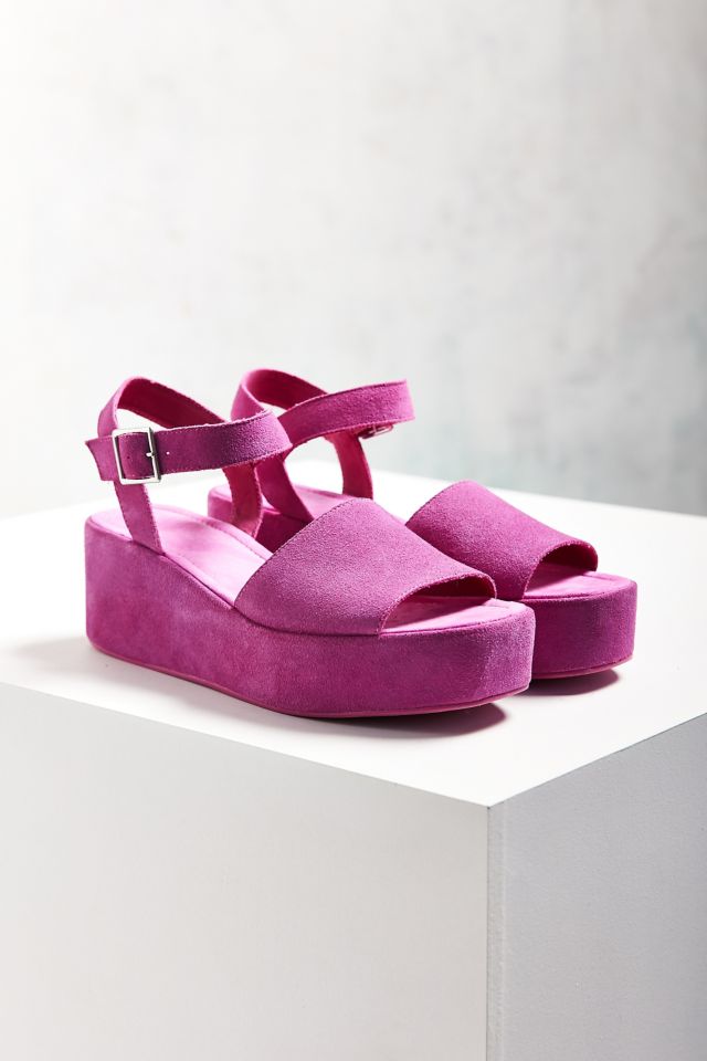 Faux Suede Quarter Strap Platform Sandal #3