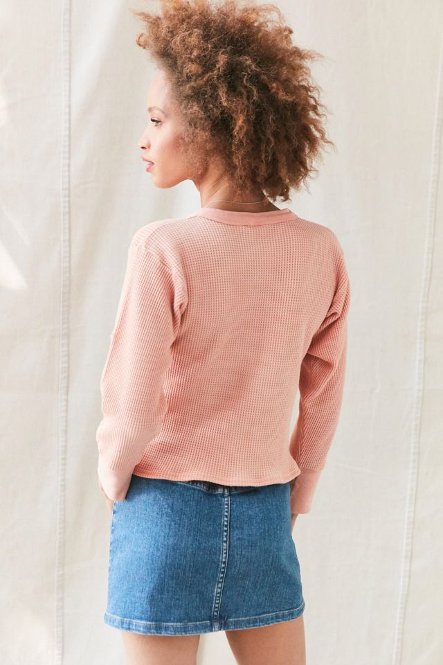 Urban Renewal Recycled Overdyed Thermal Top #2