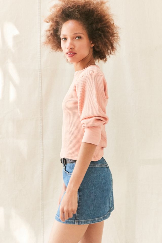 Urban Renewal Recycled Overdyed Thermal Top #3