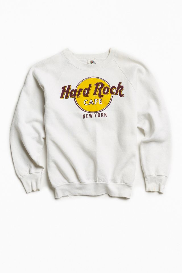 De layout onderdak huis Vintage Hard Rock Cafe New York Crew Neck Sweatshirt | Urban Outfitters