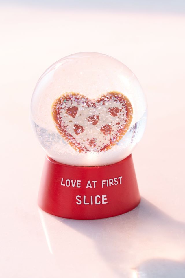 Love At First Slice Pizza Snow Globe #1