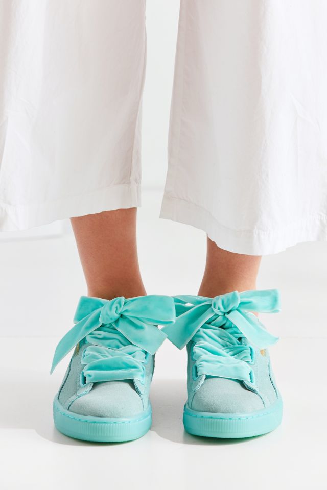 Puma Mint Suede Heart Sneaker #3