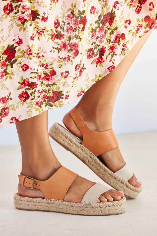 Soludos Bi-Color Platform Espadrille Sandal #4