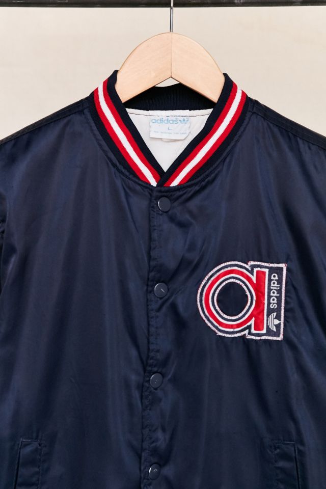 Vintage adidas Red/Navy Bomber Jacket #1