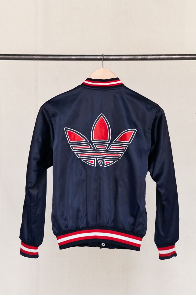 Vintage adidas Red/Navy Bomber Jacket #2